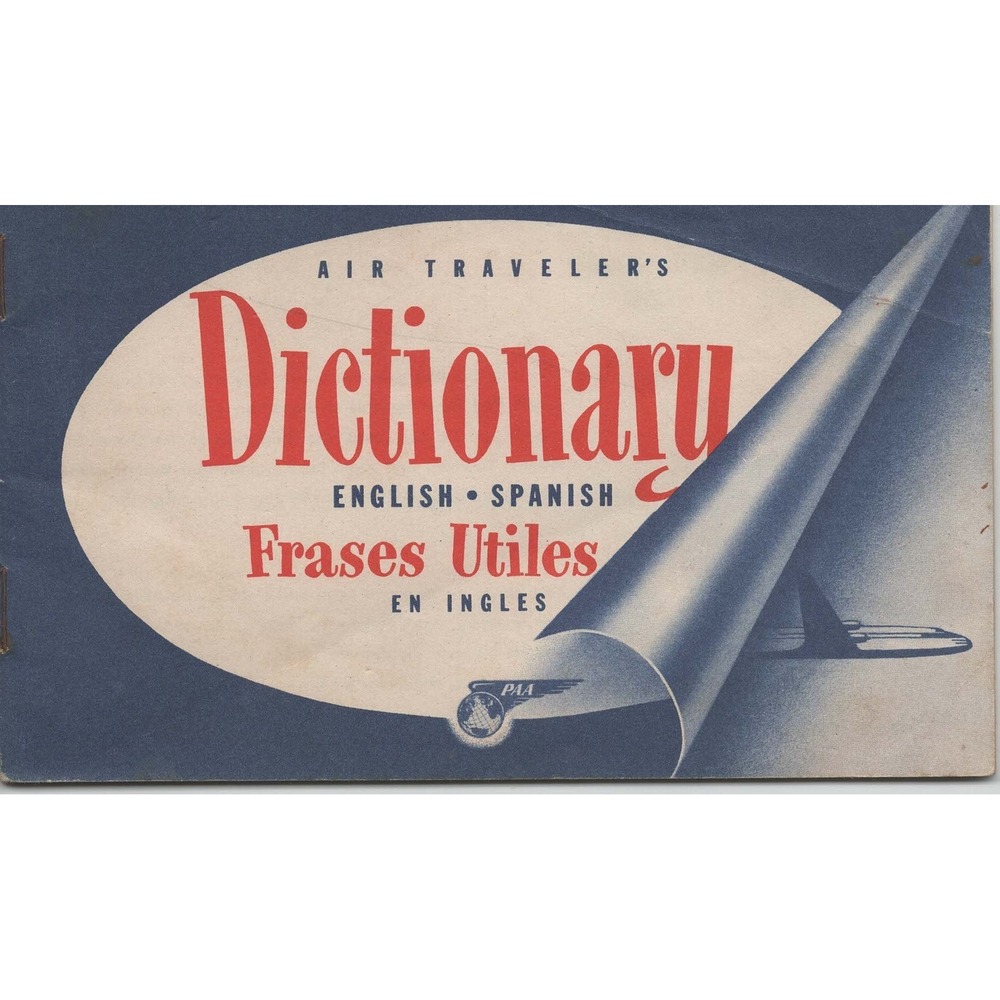 Vintage Pan American World Airways Air Traveler's Dictionary PAA Booklet - Picture 1 of 2